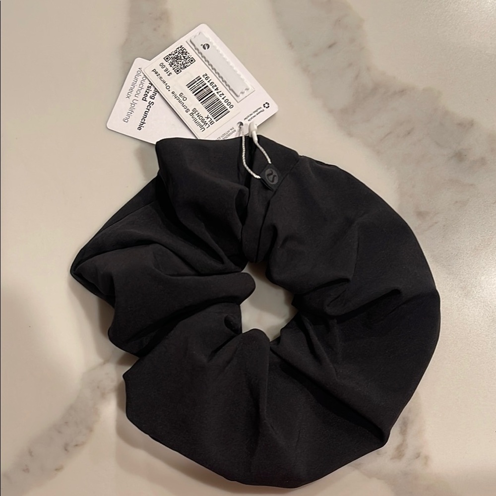 Black lululemon oversized scrunchie